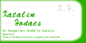 katalin hodacs business card